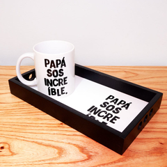 SET BANDEJA + TAZA PAPA