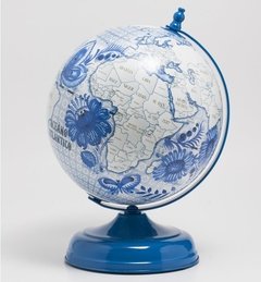 GLOBO TERRÁQUEO DISEÑO COBALTO.