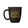 TAZAS MUG MATE NEGRO Y DORADO