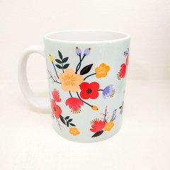 TAZA CERÁMICA FLORES CELESTE