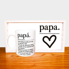 SET BANDEJA + TAZA PAPA - CÓSMICA Tienda de Regalos !