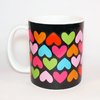 TAZA CERAMICA CORAZONES