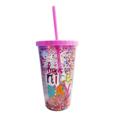 VASO CON SORBETE Y BOLITAS COLOR - comprar online