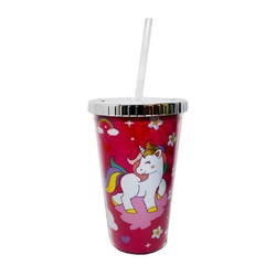 VASO CON SORBETE UNICORNIO