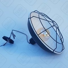 Lampara Galponera Campana Reja Negra Ø40 Tienda Industrial - tienda online