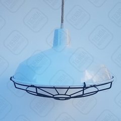 Lampara Galponera Campana Reja Blanca Ø25 Tienda Industrial - tienda online