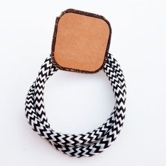 Imagen de Colgante Diamante Negro Portalámpara Vintage y Cable Textil - SIN LAMPARA