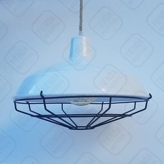 Lampara Galponera Campana Reja Blanca Ø40 Tienda Industrial en internet