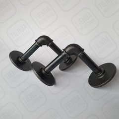 2 x Ménsula Estante Caño 1/2" - Línea Plommer - Tienda Industrial