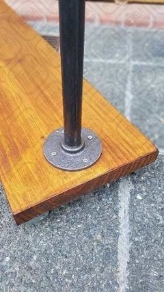 Perchero Doble Vestidor Pie Base Madera Álamo Con Ruedas Caño 3/4" - tienda online