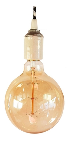Colgante Vintage Techo x 1 Cable Textil y Lámpara G125 - comprar online