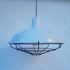 Lampara Galponera Campana Reja Blanca Ø40 Tienda Industrial - tienda online