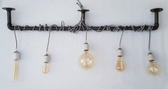 Barral Lampara Techo 5 Luces X 1.5 Metros Vintage - comprar online