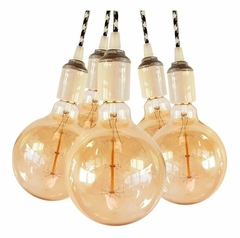 Colgante Vintage X 5 - SIN LAMPARAS - comprar online