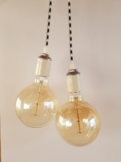 Colgante Vintage Portalámparas Edison Cerámico X 2 en internet