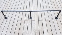 Perchero Plommer Pared 1 mts x 3/4" Pulgadas Vestidor Reforzado 3 Soportes - Apto para uso con percha - comprar online