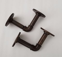 Juego de 2 Ménsulas con Estante Caño 3/4" Plommer - comprar online