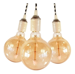 Colgante Vintage Porta Cerámica x 3 - SIN LAMPARAS - comprar online
