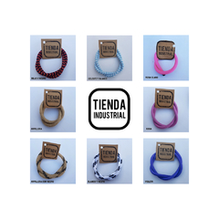 Colgante Madera Guayubira x 1 + Cable Textil - SIN LAMPARA - Tienda Industrial