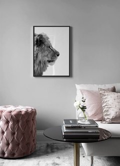 Cuadro Leon B&N - comprar online