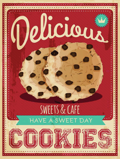 Chapas Retro Vintage. Mod Cookies