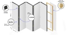 Biombo Separador De Ambientes Mod Grafiti - comprar online