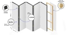 Biombo Separador De Ambientes Mod Stairs - comprar online