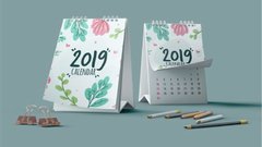 Calendario Mod. Escritorio, Vertical Anillado