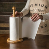 Suporte pra papel toalha em bambu 16cm x 16cm x 34cm da linha TYFT da Yoi