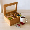 Porta chá com 6 divisórias de bambu Ecokitchen da Mimo Style