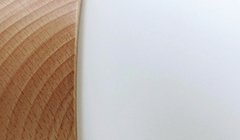 Aplique de pared E27 cuerpo de madera maciza torneada a mano tulipa de cristal opal satinada OBL.32 - comprar online