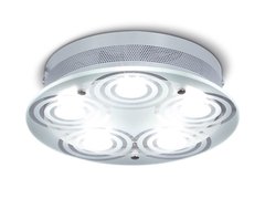 Aplique de techo de 5 luces LED plafon cuerpo redondo con tapa de cristal serigrafiado Dbr.50 - comprar online