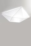 Aplique de techo de 3 luces E27 deco de diseño minimalista tela elastica lavable con estructura metalica MFN.39