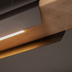 Colgante LED de diseño lenga y metal E27 PFI.8 - Luz y Forma