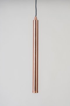 Colgante de 1 luz LED cuerpo de metal diseño minimalista con cable textil MFN.33 - comprar online