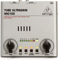 Behringer Tube Ultragain Mic100 Prevalvular Edenlp
