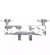 Krest Dmc01 Clamp Metalico De 2 Bocas