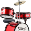 Stagg Fabj312rd Bateria Para Niños Bombo 12'' Color Rojo