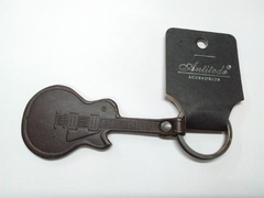 Antitodo Llavero De Cuero Forma Guitarra Electrica Les Paul