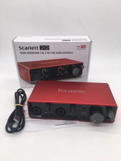 Focusrite Scarlett 2i2 3gen Placa De Audio Estudio Usb - comprar online