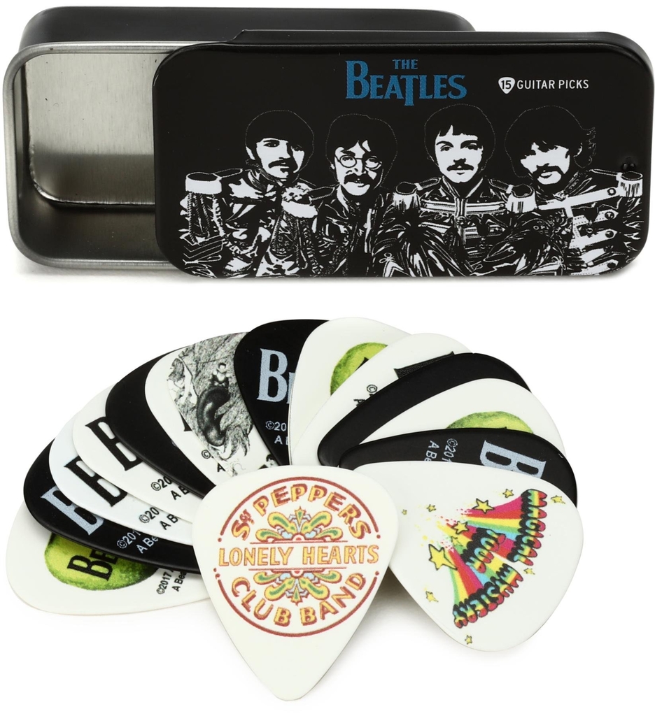 Daddario 1cab4-15bt3 Box Con 15 Púas Beatles - Peppers Thin