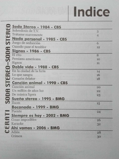 Doremi Cancionero Soda Stereo Acordes Para Guitarra Y Teclado - comprar online