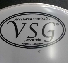 Interdrums Vsg Pg16 Parche 16'' Opaco Blanco Percusion - comprar online