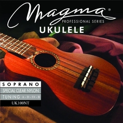 Magma Uk100nt Encordado Para Ukelele Soprano Clear Nylon
