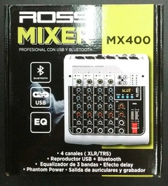 Ross Mx400 4 Canales Usb Grabacion Bluetooth Streaming - tienda online