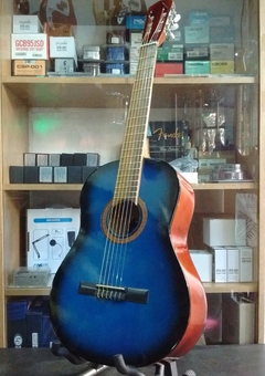 Radalj Guitarra Criolla 4/4 Color Azul C Funda Cubrepolvo