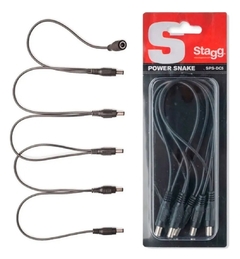 Stagg Spsdc5m1f Daisy Chain Cable Para Fuente De 5 Pedales