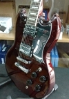 Texas Eg-psg1-wr Tex Guitarra Electrica Tipo Sg Wine Red - comprar online