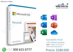 Licencia OEM Microsoft 365 Personal Anual