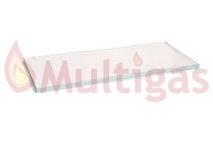 VIDRIO VISOR TEMPLADO ESTUFA EMEGE. 124MM X 53MM